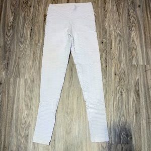Custom CLS Sportswear White Scrunch Leggings